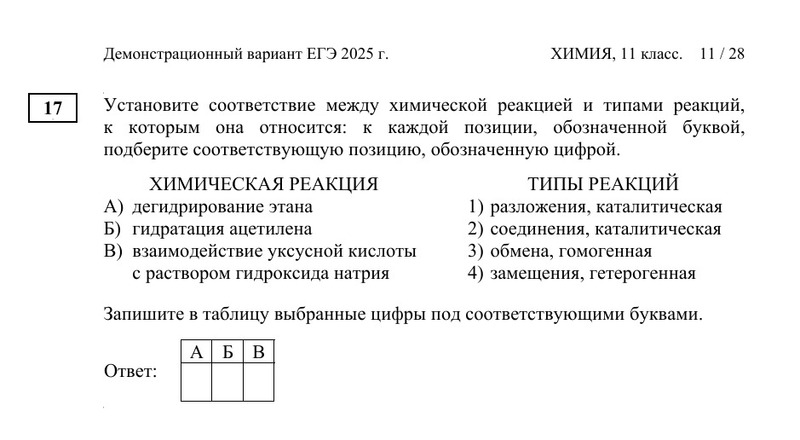 Так выглядит 17-е задание в 2025 году